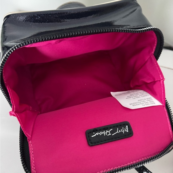 Betsey Johnson Camera-Inspired Bag - Black, White, and Rainbow - Picture 7 of 8